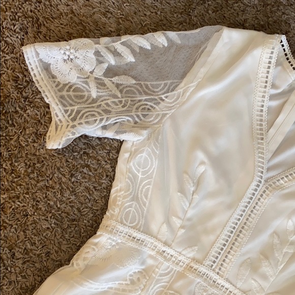 White Lace Romper - Picture 2 of 5